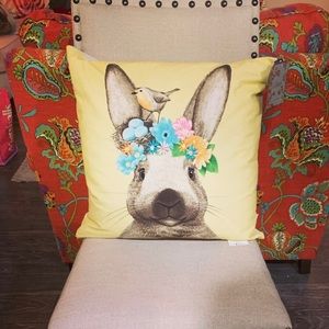Easter Bunny Pillow NWT